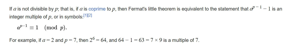 Fermat's Little Theorem